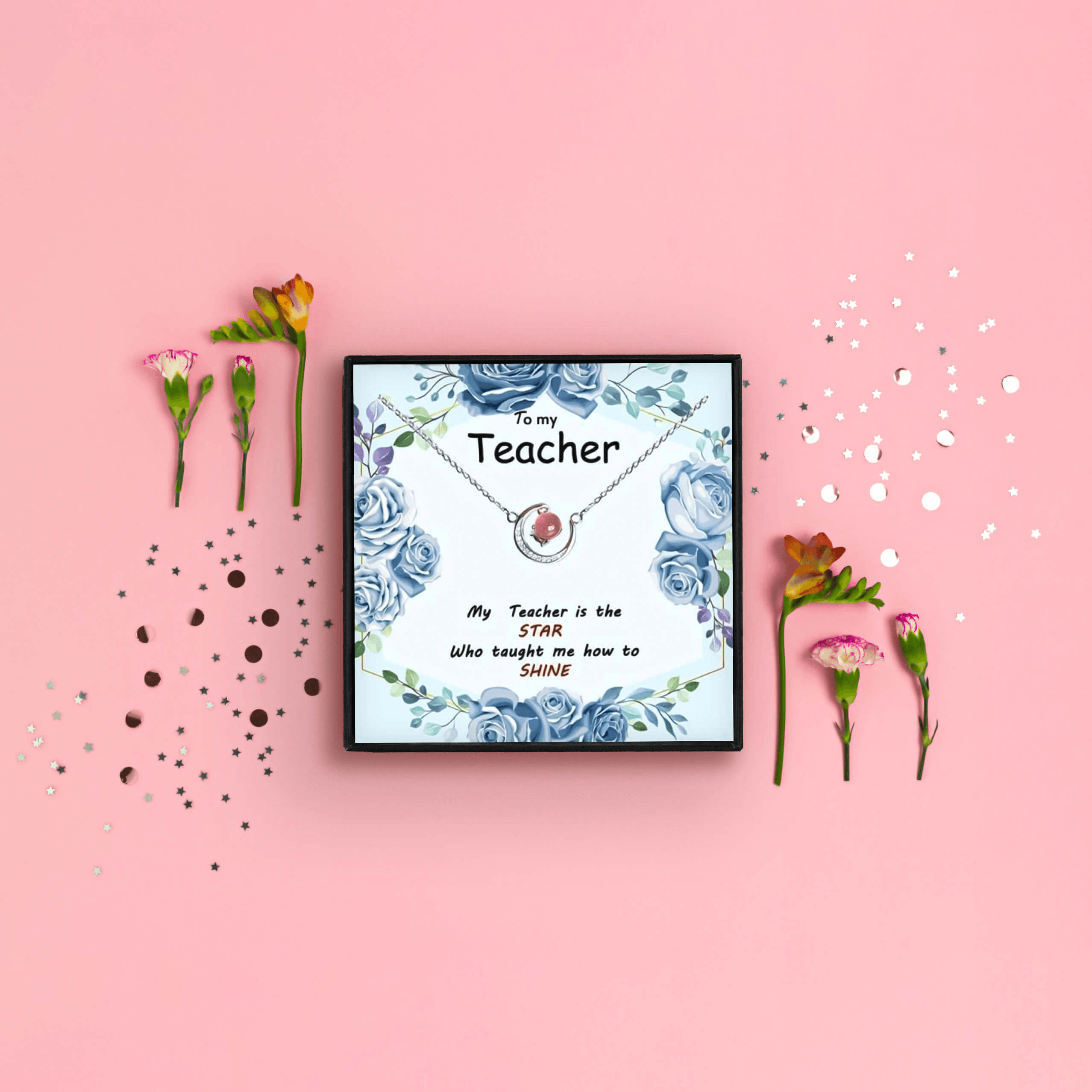 Teacher 2025 appreciation necklaces