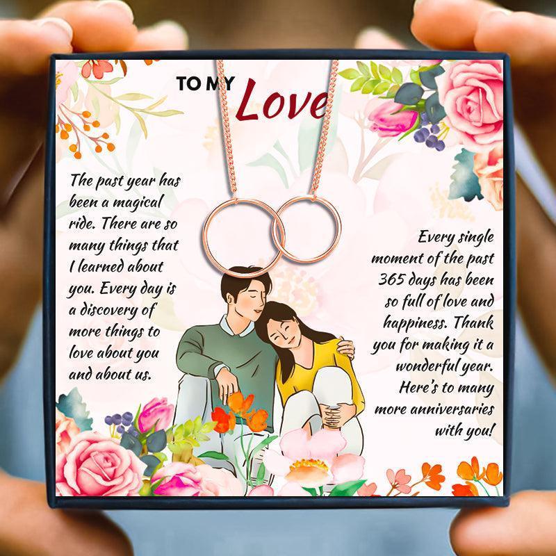 1 Year Dating Anniversary Gifts For Her - anniversary gift - 1 Year Dating Anniversary Gifts For Her - Rose Gold - by Hunny Life