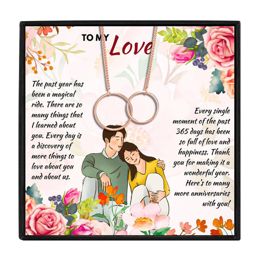 1 Year Dating Anniversary Gifts For Her - anniversary gift - 1 Year Dating Anniversary Gifts For Her - Rose Gold - by Hunny Life