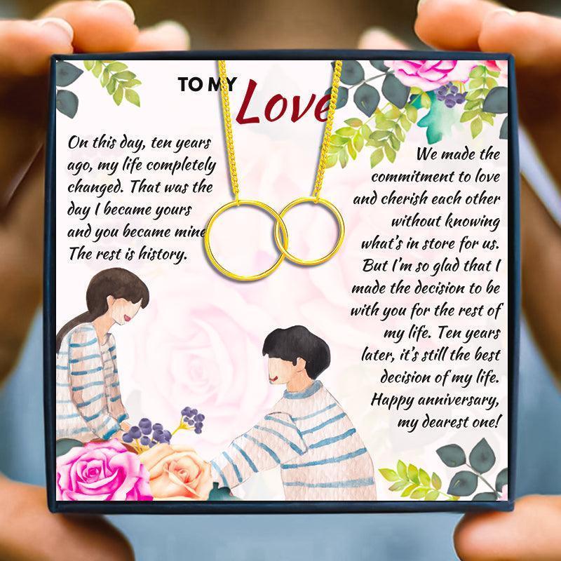 10th Wedding Anniversary Gifts For Wife - anniversary gift - 10th Wedding Anniversary Gifts For Wife - Rose Gold - by Hunny Life