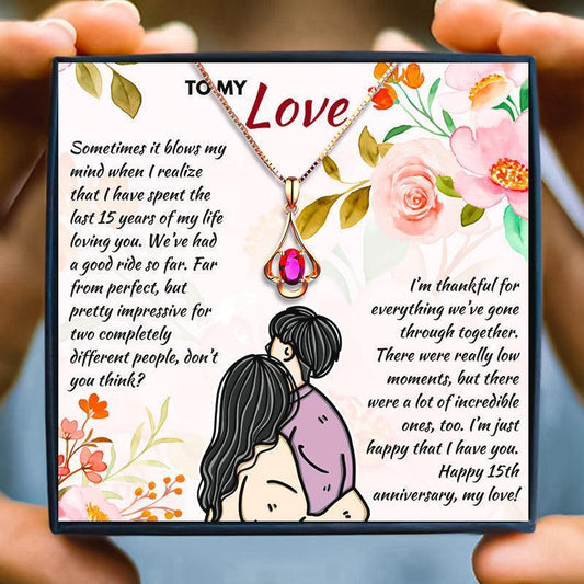 15 Year Anniversary Gift For Her - anniversary gift - 15 Year Anniversary Gift For Her - Default Title - by Hunny Life
