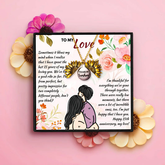 15 Year Wedding Anniversary Gift - anniversary gift - 15 Year Wedding Anniversary Gift - Default Title - by Hunny Life