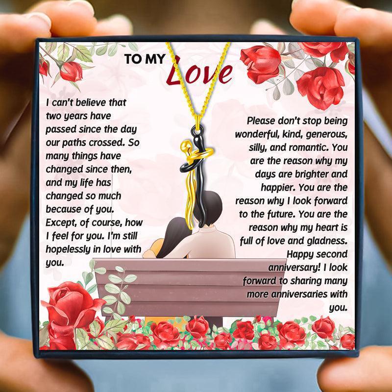 2 Year Anniversary Gifts For Girlfriend - anniversary gift - 2 Year Anniversary Gifts For Girlfriend - Black and Gold - by Hunny Life