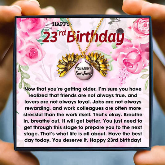 23rd Birthday Gifts Ideas for Girls and Women - birthday necklace - 23rd Birthday Gifts Ideas for Girls and Women - Default Title - by Hunny Life