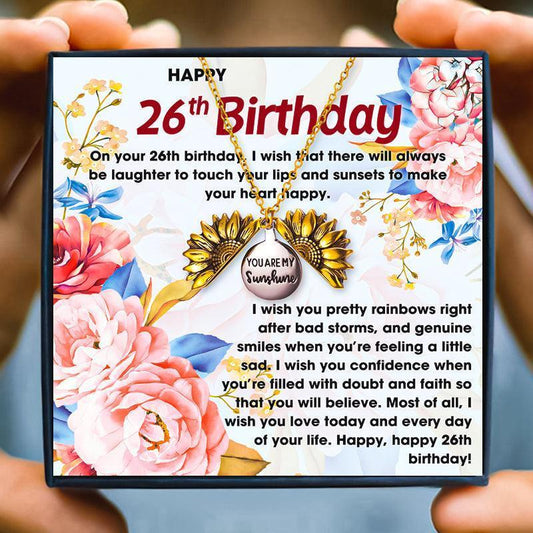 26th Birthday Gifts and Ideas for Girls and Women - birthday necklace - 26th Birthday Gifts and Ideas for Girls and Women - Default Title - by Hunny Life