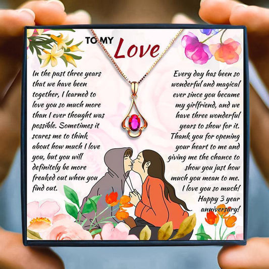 3 Year Anniversary Gift For Her - anniversary gift - 3 Year Anniversary Gift For Her - Default Title - by Hunny Life