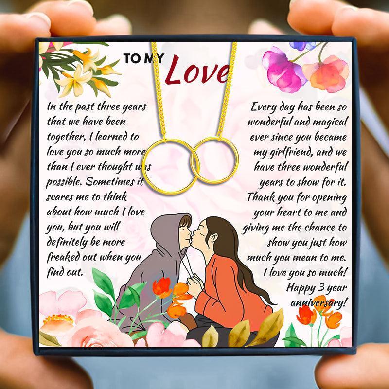 3 Year Unique Anniversary Gift Ideas For Wife - anniversary gift - 3 Year Unique Anniversary Gift Ideas For Wife - Rose Gold - by Hunny Life