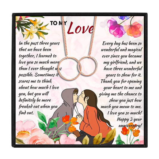 3 Year Unique Anniversary Gift Ideas For Wife - anniversary gift - 3 Year Unique Anniversary Gift Ideas For Wife - Rose Gold - by Hunny Life