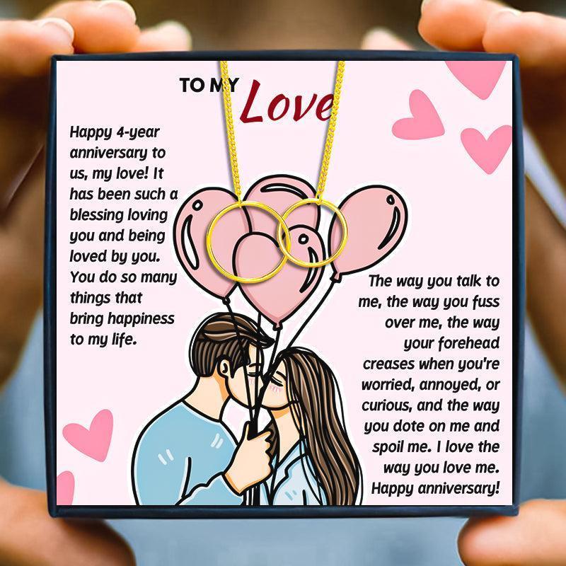 4 Year Unique Wedding Anniversary Gift For Her - anniversary gift - 4 Year Unique Wedding Anniversary Gift For Her - Rose Gold - by Hunny Life