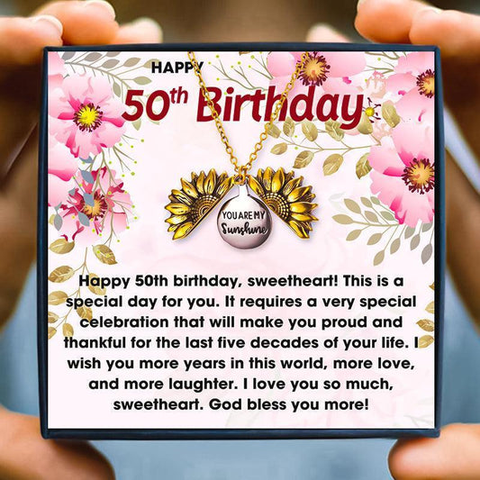 50th Birthday Gifts For Her That She'll Love - birthday necklace - 50th Birthday Gifts For Her That She'll Love - Default Title - by Hunny Life