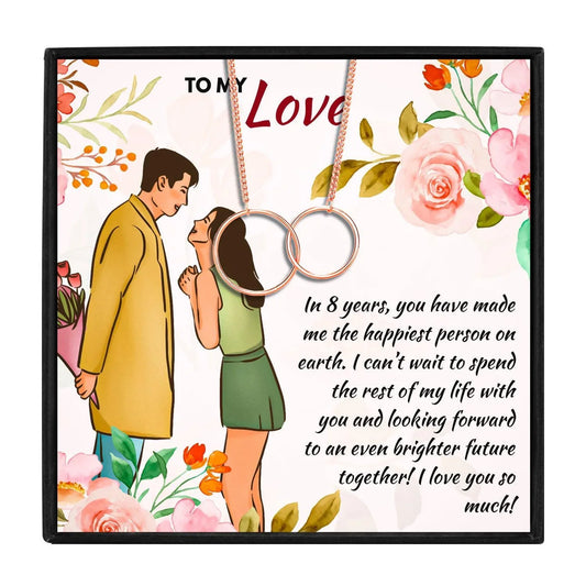 8 Year Anniversary Gift Ideas For Her - anniversary gift - 8 Year Anniversary Gift Ideas For Her - Rose Gold - by Hunny Life