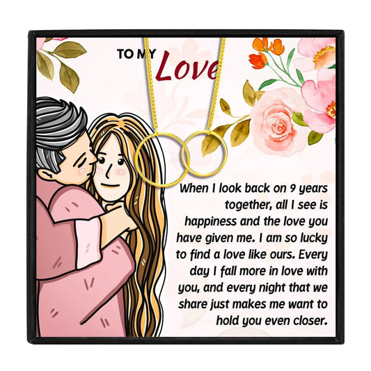 9 Year Wedding Anniversary Gift For Her - anniversary gift - 9 Year Wedding Anniversary Gift For Her - Gold - by Hunny Life