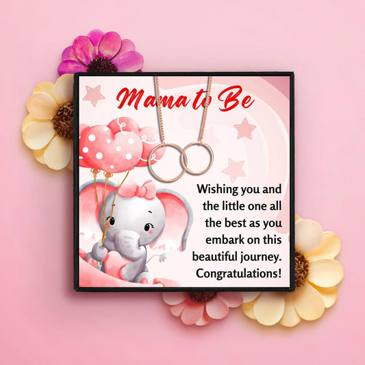 Baby Mom To Be Necklace Gift Set - Mom To Be Necklace - Baby Mom To Be Necklace Gift Set - Gold - by Hunny Life