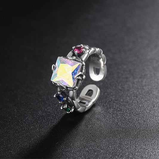 Cool Wind Adjustable Irregular Vintage Ring - rings - Cool Wind Adjustable Irregular Vintage Ring - Silver - by Hunny Life