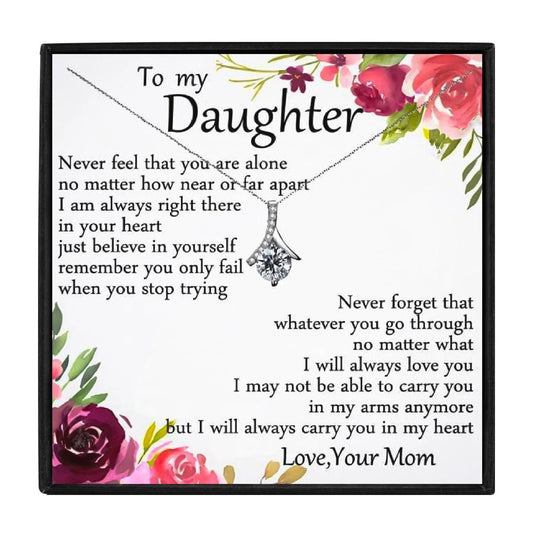 Crystal Chain Necklaces Gift for Daughter - daughter necklaces - Crystal Chain Necklaces Gift for Daughter - Design 1 - by Hunny Life