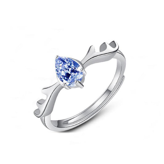 Elk Antlers Male And Female Ring - ring - Elk Antlers Male And Female Ring - A - by Hunny Life