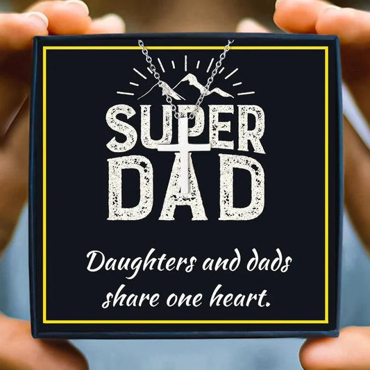 Father And Daughter Necklace Gift From Daughter - dad necklace - Father And Daughter Necklace Gift From Daughter - Default Title - by Hunny Life