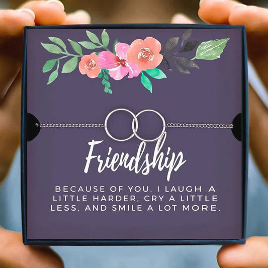 Friendship Double Circle Bracelets - Friendship Bracelet - Friendship Double Circle Bracelets - Default Title - by Hunny Life