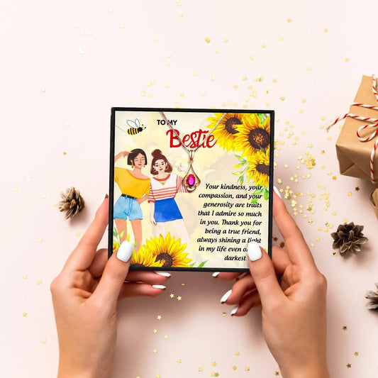 Friendship Rose Gold Necklace Gift Set - Friendship Necklace - Friendship Rose Gold Necklace Gift Set - Default Title - by Hunny Life