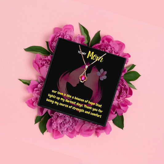 Gift For Mom Jewelry To My Mother Necklace - mom necklaces - Gift For Mom Jewelry To My Mother Necklace - Rose Gold - by Hunny Life