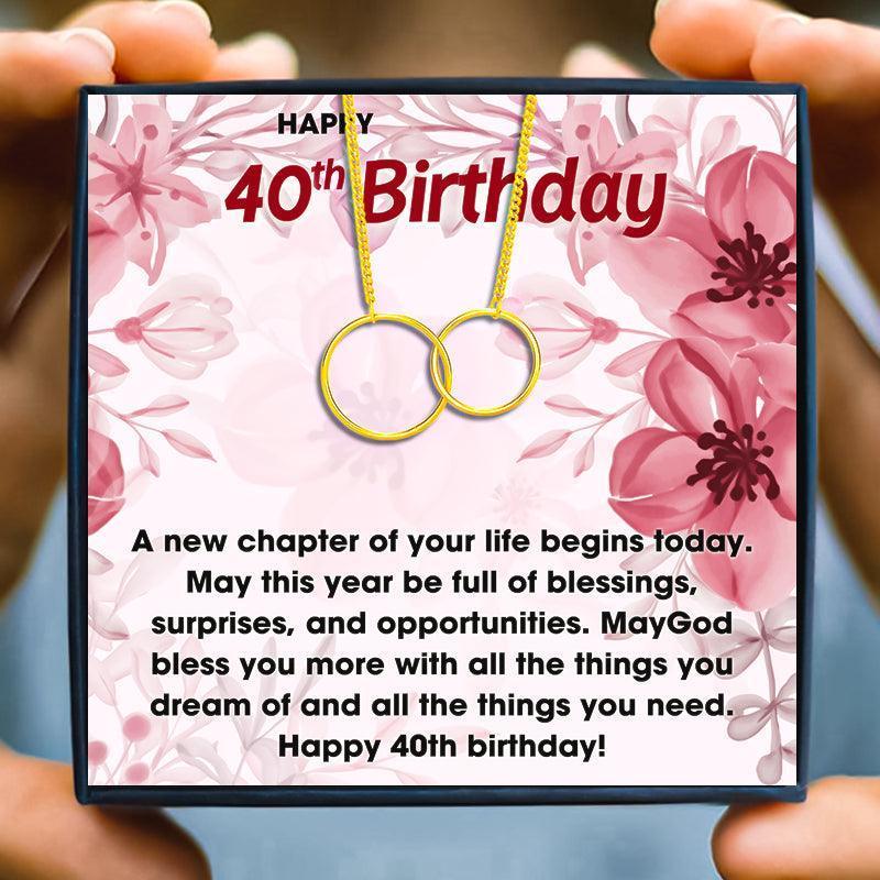 Gift Ideas For Your Wife's 40th Birthday - birthday necklace - Gift Ideas For Your Wife's 40th Birthday - Rose Gold - by Hunny Life