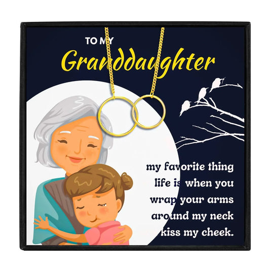 Grandma And Granddaughter Gift Necklace - Granddaughter necklaces - Grandma And Granddaughter Gift Necklace - Gold - by Hunny Life