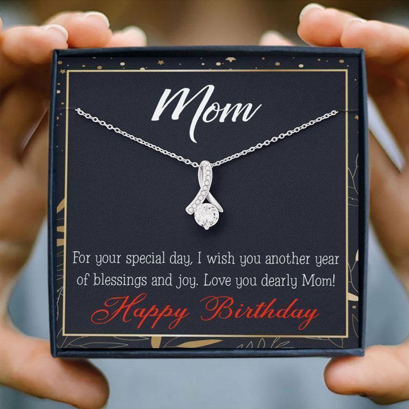 Happy Birthday Mom Necklace Gift Set - mom necklaces - Happy Birthday Mom Necklace Gift Set - P047 - by Hunny Life