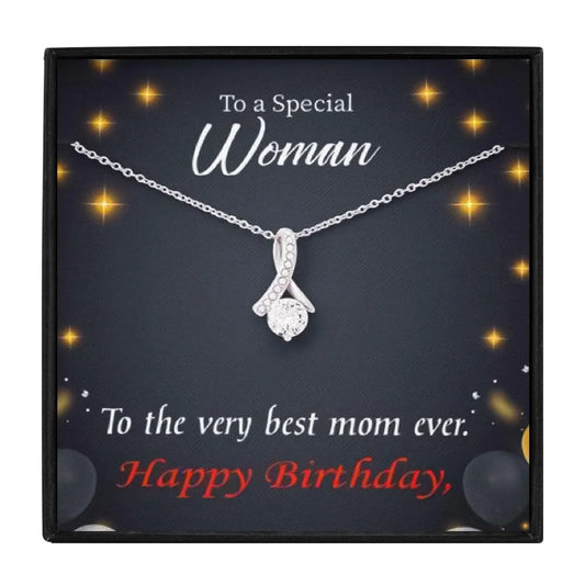 Happy Birthday Mom Necklace Gift Set - mom necklaces - Happy Birthday Mom Necklace Gift Set - P047 - by Hunny Life