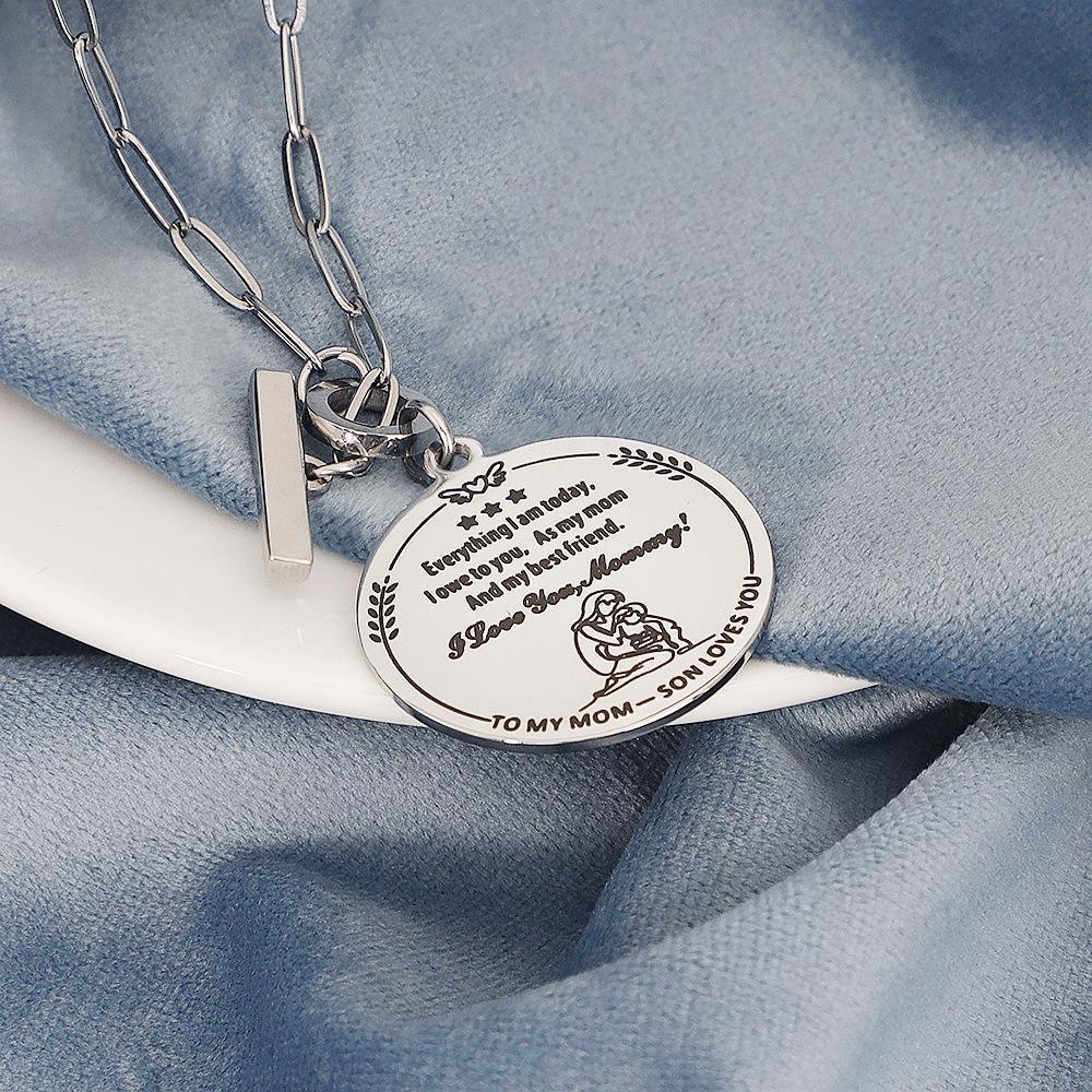 Heart Shaped Stainless Steel necklaces for mom - necklaces - Heart Shaped Stainless Steel necklaces for mom - Photo Color / 3 Style - by Hunny Life