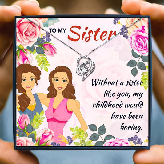 Heartfelt Gifts Necklace For Sister - sister necklaces - Heartfelt Gifts Necklace For Sister - Default Title - by Hunny Life