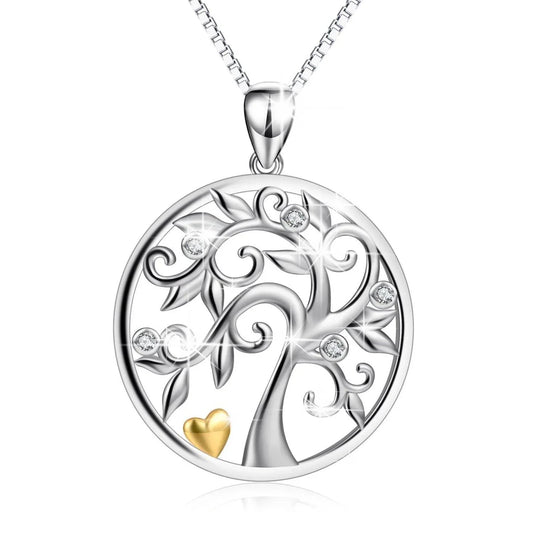 Hollow Out Life Tree Pendant 925 Silver Necklace - necklace - Hollow Out Life Tree Pendant 925 Silver Necklace - Hollow Out Life Tree Pendant 925 Silver Necklace - by Hunny Life
