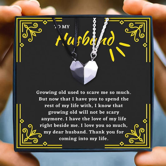 I Love My Husband Couple Necklace Gift Set From Wife - husband necklace - I Love My Husband Couple Necklace Gift Set From Wife - Default Title - by Hunny Life