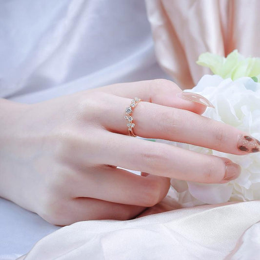 Japanese And Korean Style Versatile OL Ring - rings - Japanese And Korean Style Versatile OL Ring - Yellow / No.5 - by Hunny Life