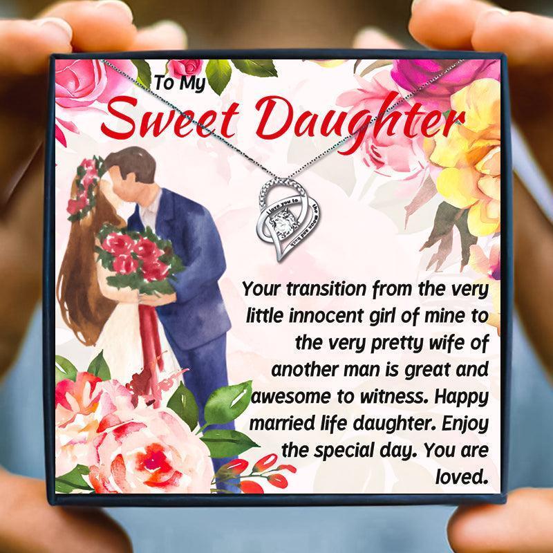 Lovely Gift For Daughter From Mom On Wedding Day - Daughter Wedding Gift - Lovely Gift For Daughter From Mom On Wedding Day - Red Crystal - by Hunny Life