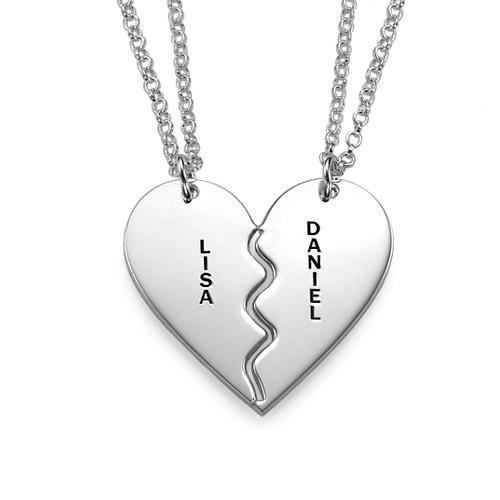 loving couple Custom lettering Necklaces - Custom Name Necklaces - loving couple Custom lettering Necklaces - Silver - by Hunny Life