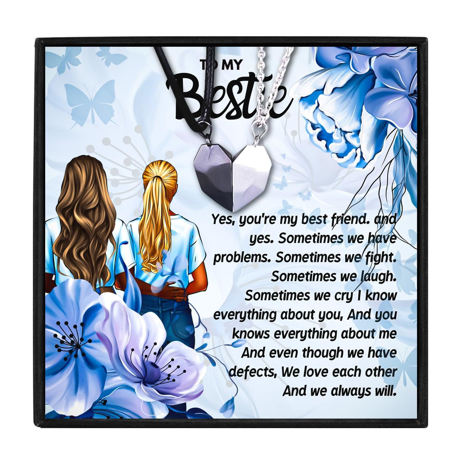 Magnetic BFF Necklace for Her/Him, The Best Gift