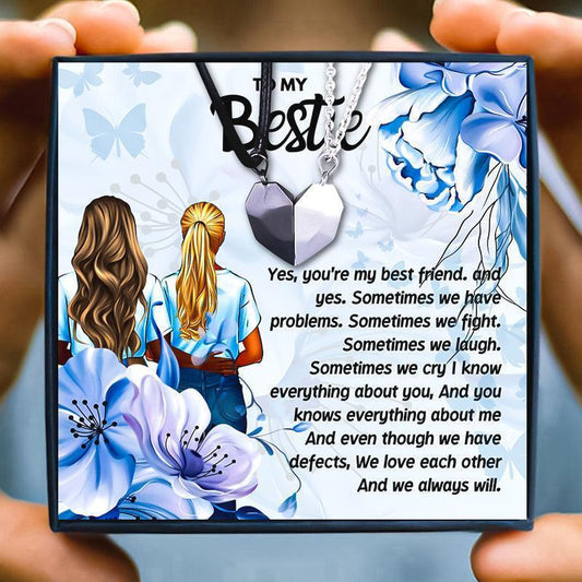 Magnetic Best Friend Necklace For 2 - Friendship Necklace - Magnetic Best Friend Necklace For 2 - Default Title - by Hunny Life