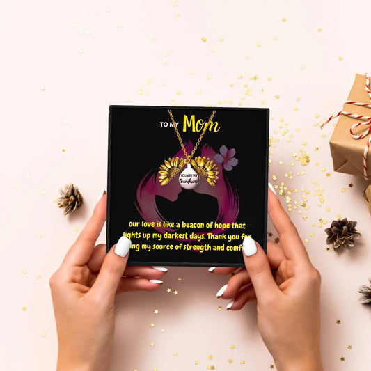 Meaningful Card Necklace For Mom From Daughter - mom necklaces - Meaningful Card Necklace For Mom From Daughter - Default Title - by Hunny Life