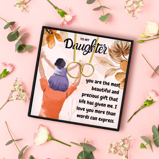 Meaningful Heartfelt Daughter Necklaces From Mom - daughter necklaces - Meaningful Heartfelt Daughter Necklaces From Mom - Rose Gold - by Hunny Life