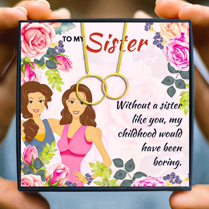 Meaningful Matching Necklace Gift for Sister - sister necklaces - Meaningful Matching Necklace Gift for Sister - Rose Gold - by Hunny Life