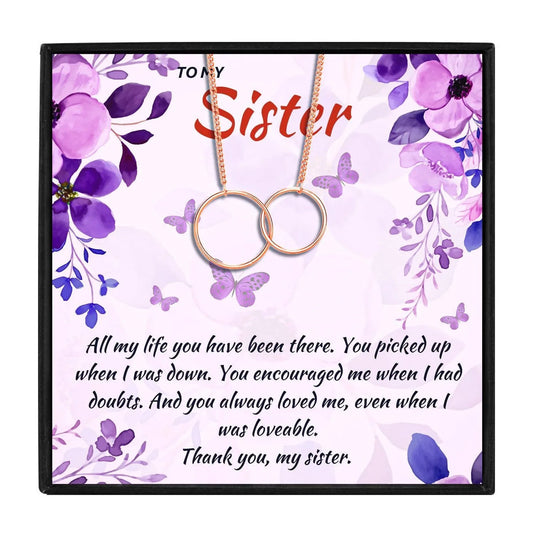 Meaningful Matching Necklaces for Sisters - sister necklaces - Meaningful Matching Necklaces for Sisters - Rose Gold - by Hunny Life