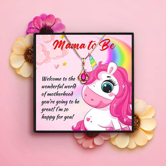 Meaningful Mom To Be Necklace Gift Set - Mom To Be Necklace - Meaningful Mom To Be Necklace Gift Set - Rose Gold - by Hunny Life