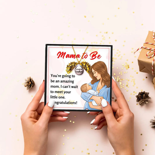 Meaningful Necklace Gifts For Expecting Moms - Mom To Be Necklace - Meaningful Necklace Gifts For Expecting Moms - Gold - by Hunny Life