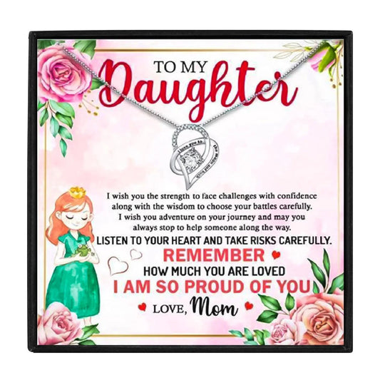 Meaningful Necklaces Gift Set For Your Daughter - daughter necklaces - Meaningful Necklaces Gift Set For Your Daughter - txx188a32 Gift Box - by Hunny Life