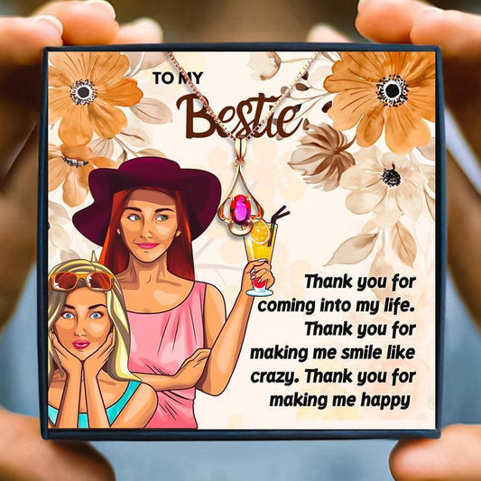 Meaningful Rose Gold Friendship Necklace For Bestie - Friendship Necklace - Meaningful Rose Gold Friendship Necklace For Bestie - Default Title - by Hunny Life