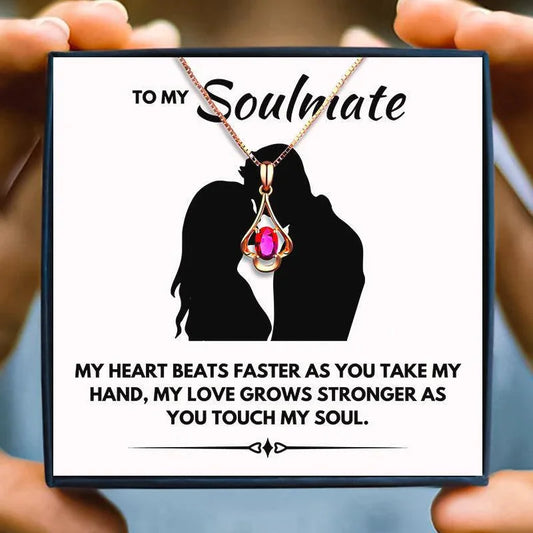 Meaningful Soulmate Necklace Gift Set - soulmate necklaces - Meaningful Soulmate Necklace Gift Set - Default Title - by Hunny Life