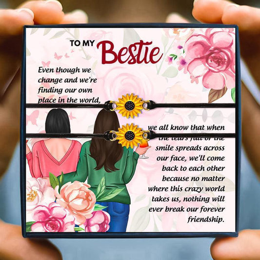 Meaningful Sunflower Friendship Bracelets for 2 - Friendship Bracelet - Meaningful Sunflower Friendship Bracelets for 2 - Default Title - by Hunny Life