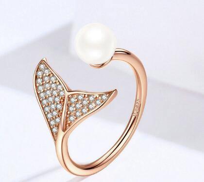 Mermaid Tail Silver Ring - ring - Mermaid Tail Silver Ring - Gold - by Hunny Life