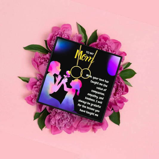 Mom Meaningful Necklace Gift From Daughter - mom necklaces - Mom Meaningful Necklace Gift From Daughter - Rose Gold - by Hunny Life