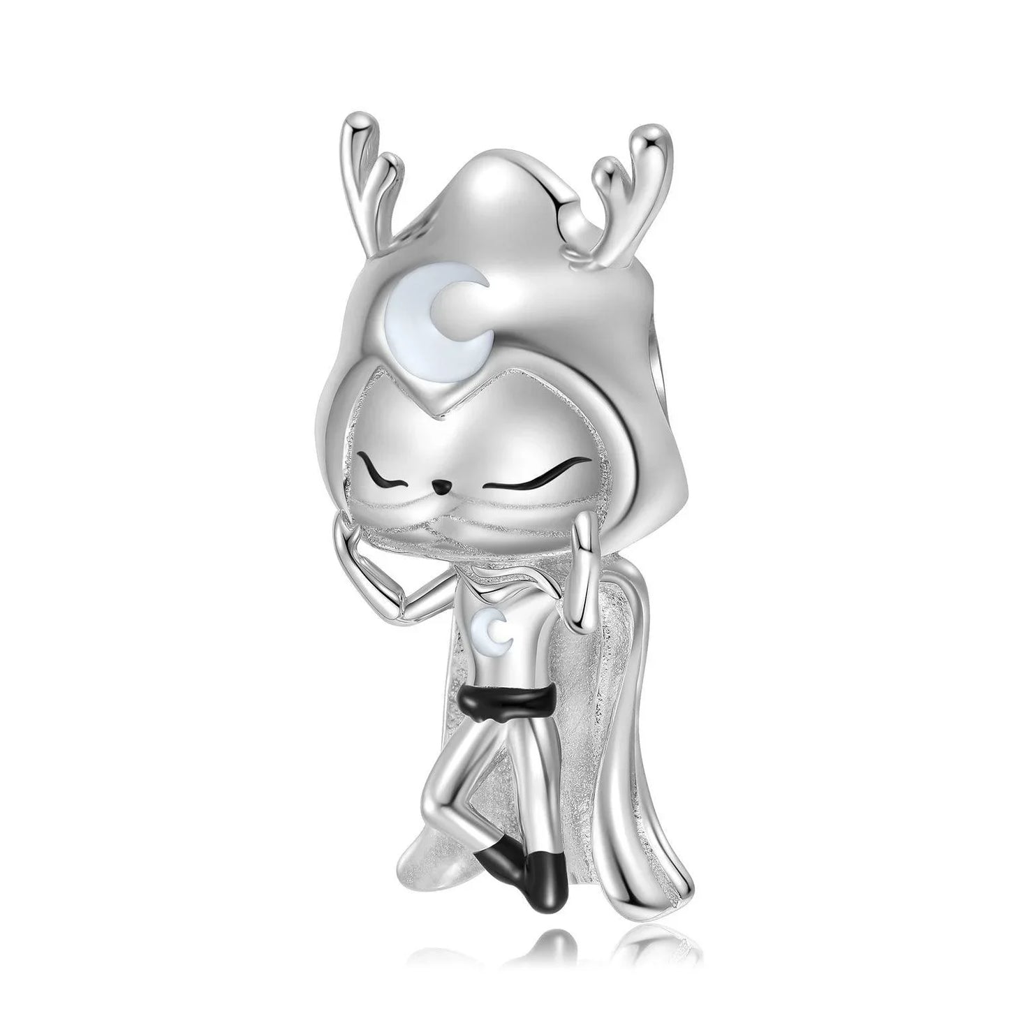 Moonlight Milu Warrior Beads S925 Sterling Silver - Charms & Pendants - Moonlight Milu Warrior Beads S925 Sterling Silver - PC1411 - by Hunny Life